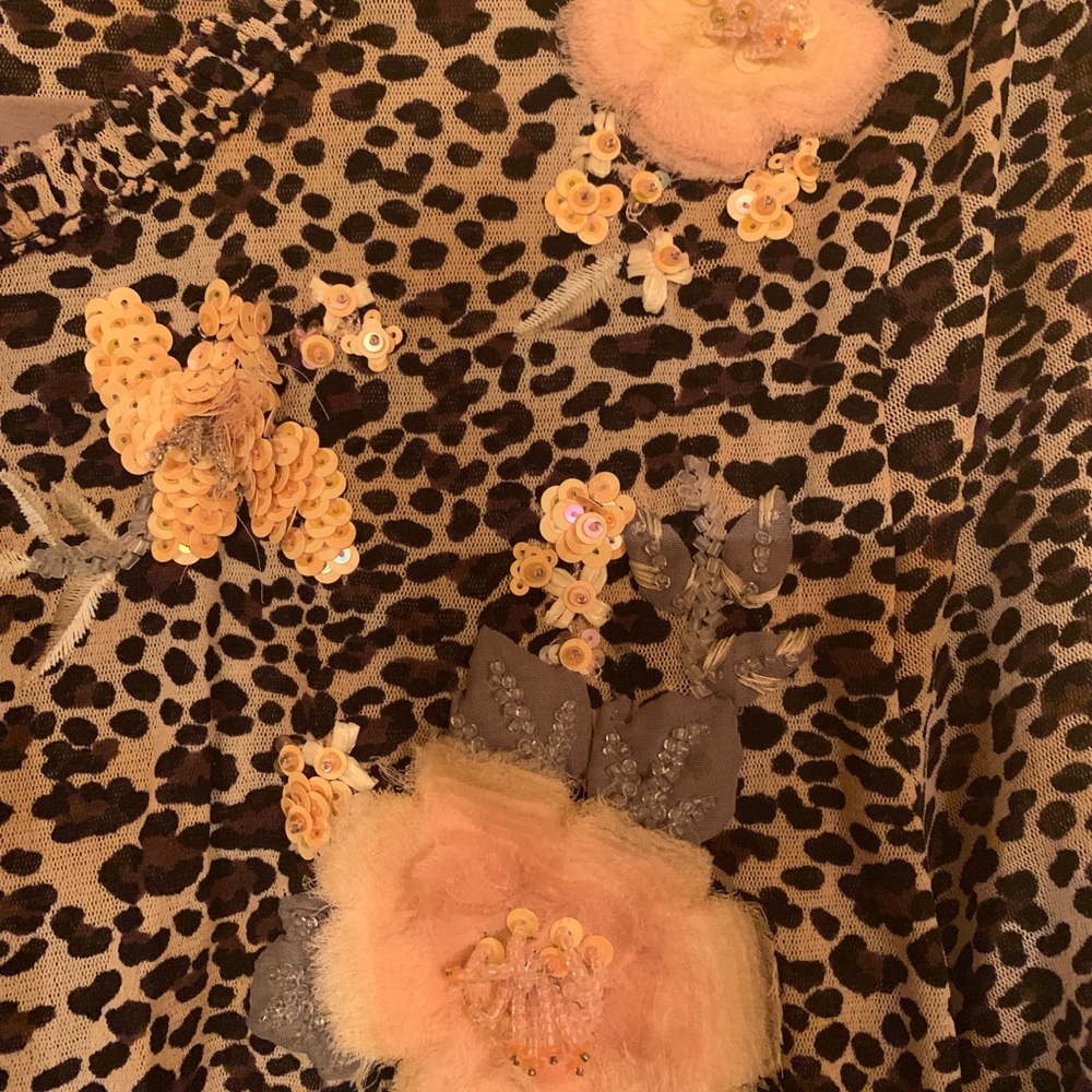 Animal print top & matching camisole